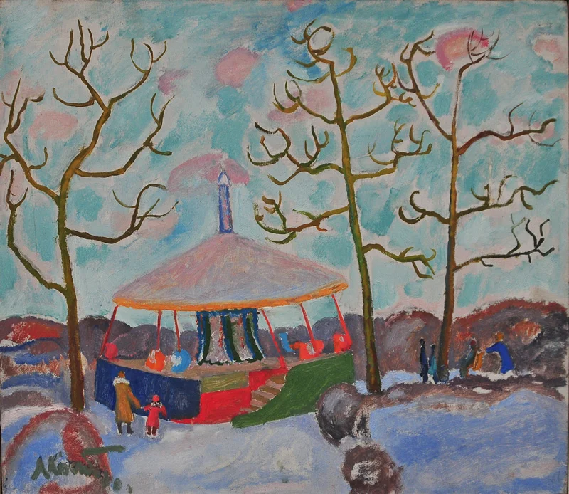 Merry go round, 1970, oil/canvas, 52,5х59,5