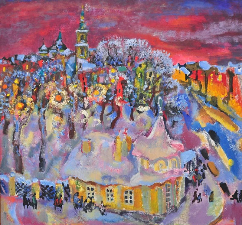Christmas night, 1978, 1978-2014, oil/canvas, 79х85