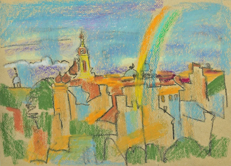 After the rain, pastel/paper, 29,8х41,5