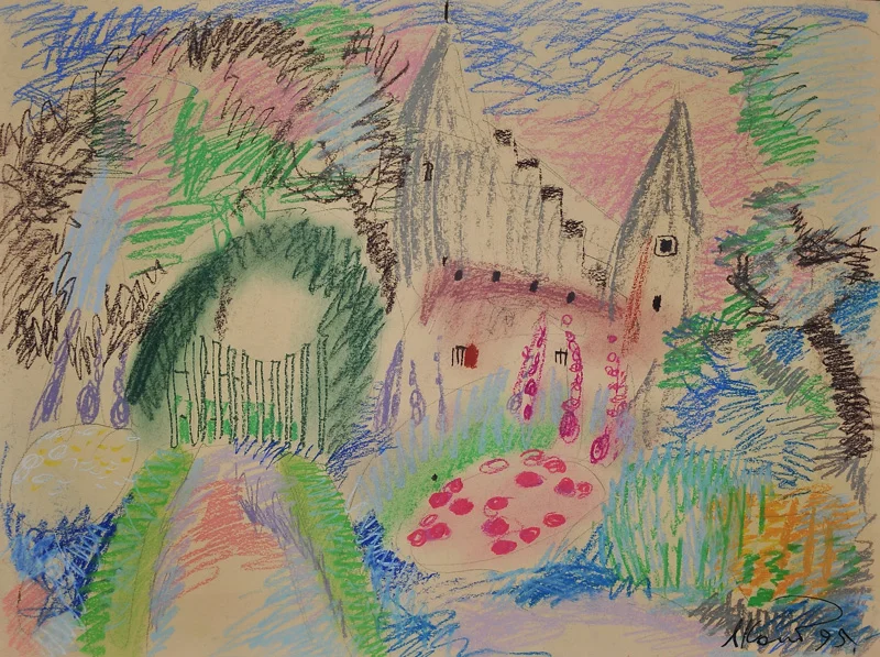 Hernen, 1992, pastel/paper, 36х48