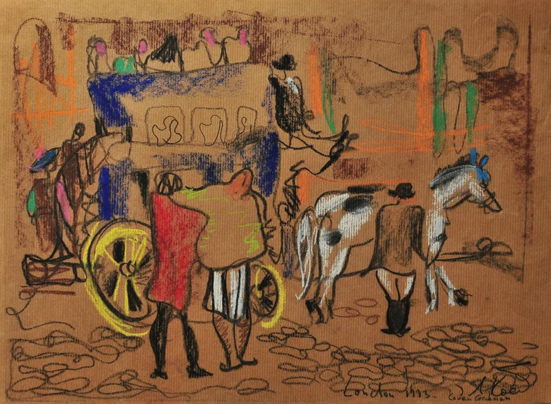 Coven Garden, London. 1993, pastel/paper, 47,5х35