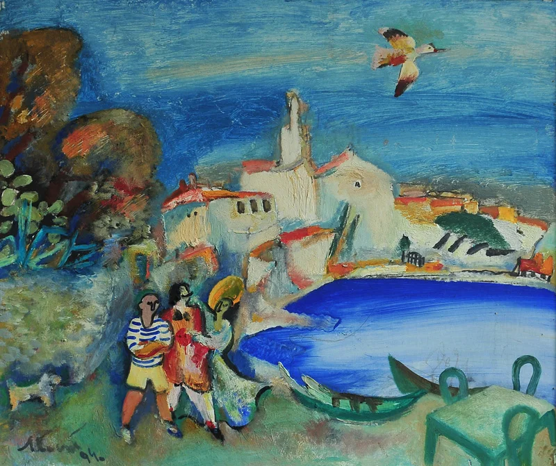 Cadaques. Dali, Picasso and the Muse. 1994-1995, oil/cardboard