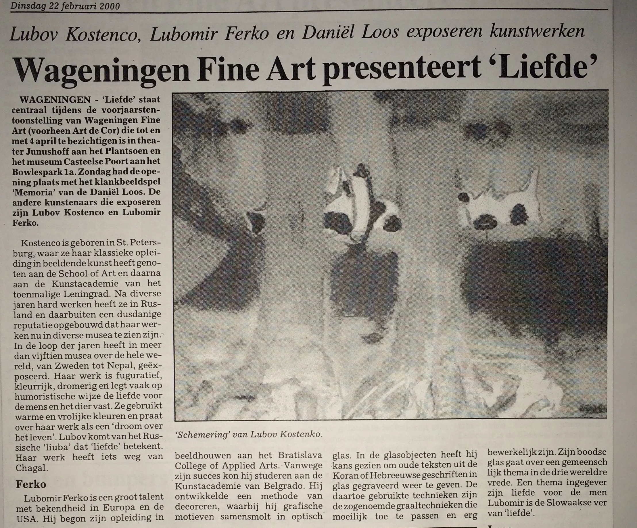 From the newspaper