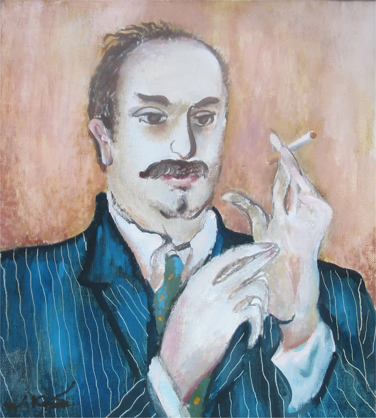 Human Rights lawyer, 1999, oil/canvas, 60x50. Private collection.