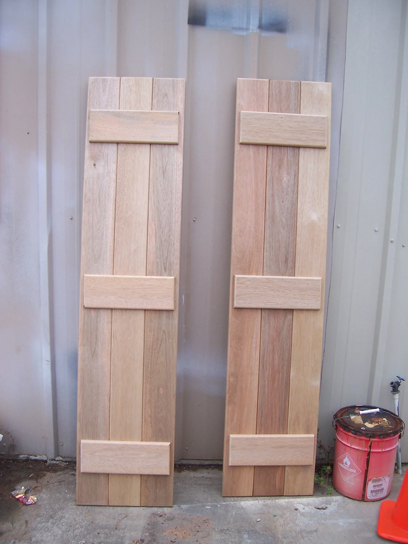 Board and batten shutters