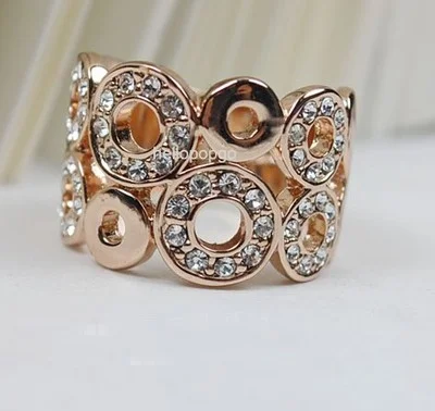 ​18k Gold Swarovski Crystal Ring