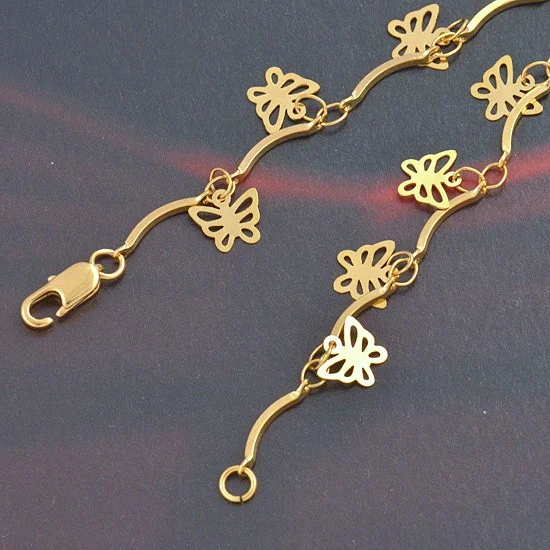 49CM 10K GF Butterfly Necklace