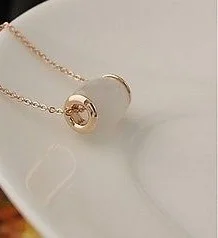 Artificial Agate 14k GP Necklace