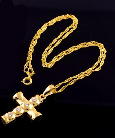 Jewel Tie Sterling Silver Crucifix Pendant 2.56 in x 1.3 in