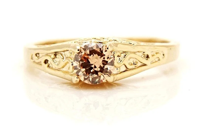 10k Yellow GF Citrine Ring