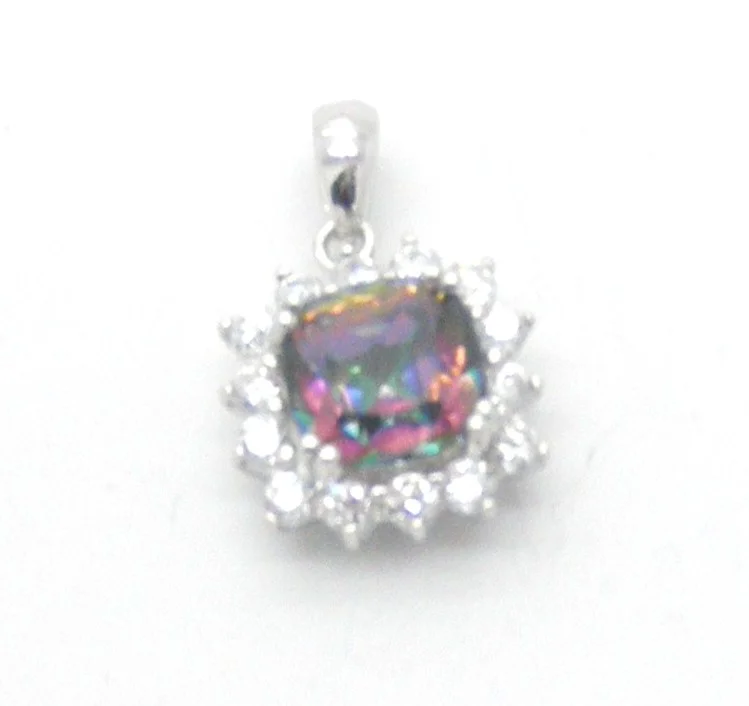 Fancy 925 Sterling Silver Amethyst Pendant