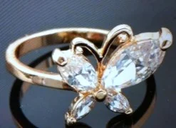 9k Yellow Gold Flower Ring