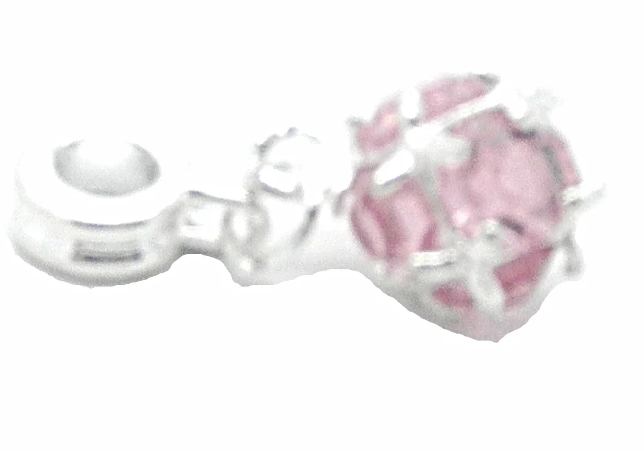 February Birthstone Dangle Bead Fit Charm Bracelet