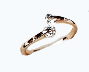 18k GP Swarovski Crystal Ring