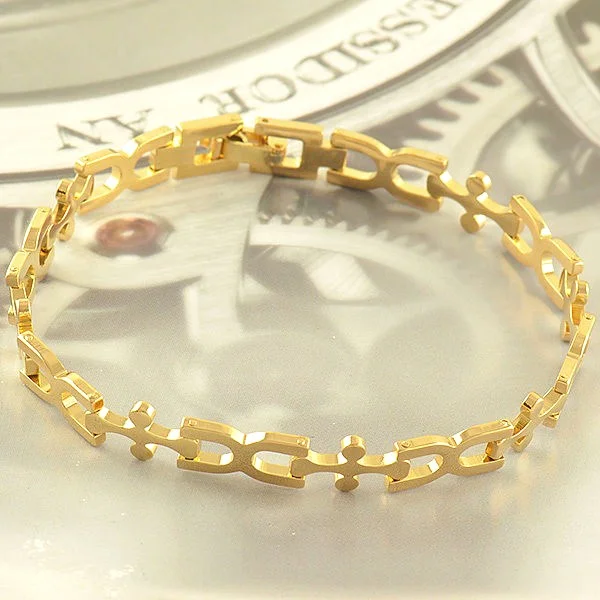 7.6" 10K Real Yellow Gold Filled Bracelet