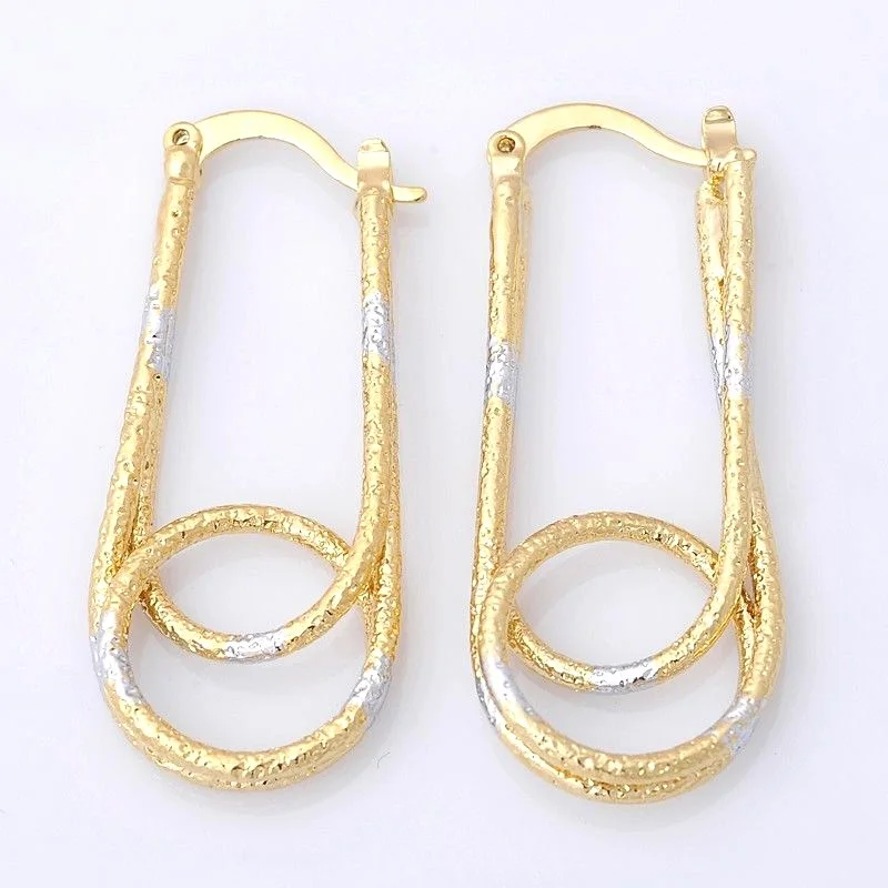 Gorgeous 14K Solid Yellow Gold Filled Hoop Style Jewelry