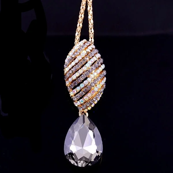 Graceful Gray Gems14k Gold Filled Necklace Jewelry