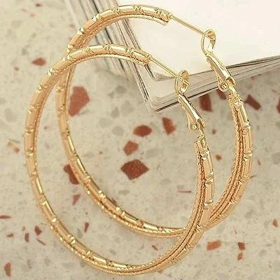 10K Rose Gold Filled Hoop Earrings