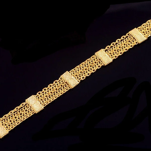 14k Yellow Gold Filled Thick Style Bracelet Chain Jewelry