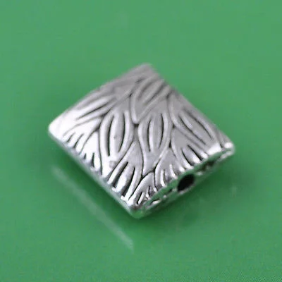 Tibetan Silver Spacer Loose Beads Square Charms Findings 10*9*1 mm