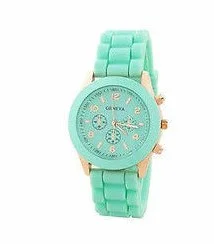 Geneva Silicone Jelly Gel Quartz Analog Sports Wrist Watch