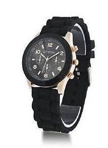 Geneva Silicone Jelly Gel Quartz Analog Sports Wrist Watch