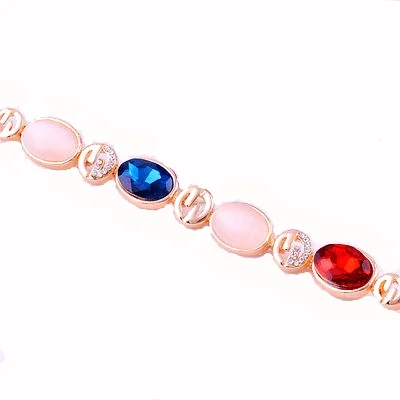 Colored Gemstone 14K Gold Filled Bracelets Chain Jewelry
