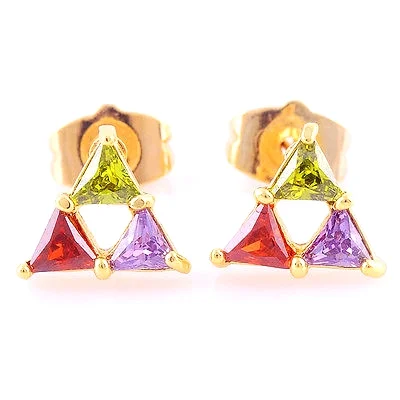 MULTI-COLOR Gems 14K Gold Filled Earrings