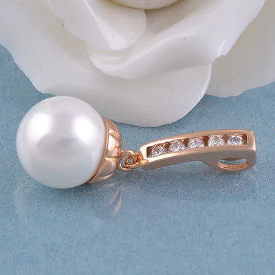 Flawless Pearl Dangles 14k Gold Filled Fashion Pendant Jewelry