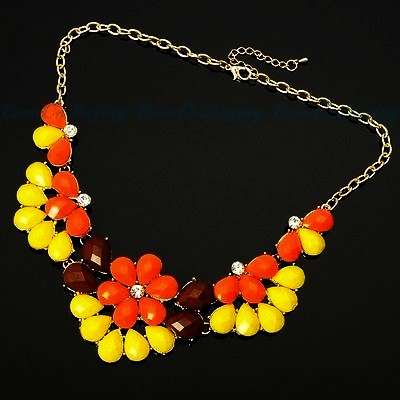 Fashion Style Bib Chunky Statement Necklace