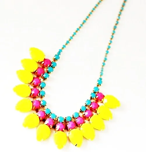 Bib Choker Style Statement Necklace