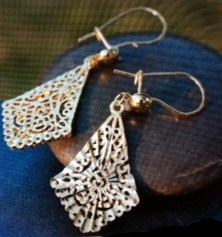 14k Gold Dangle Earrings