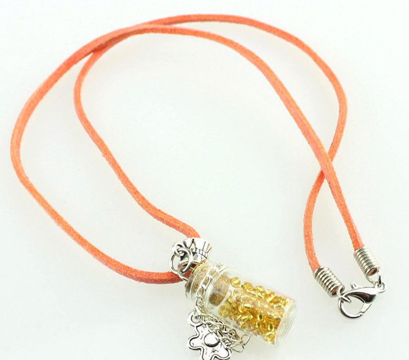 Whimsical Wish Bottle Necklace Charms Beads