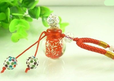 Beautiful Murano Glass Perfume Bottle Pendant Necklace