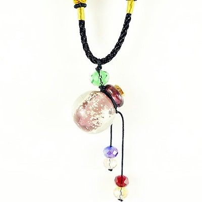 The Beautiful Perfume Bottles Lampwork Glass Murano Pendant Necklace