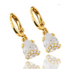 14K Gold Filled Cut Zircon Earrings Crystal CZ