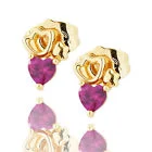 Stud Earrings Crystal CZ 14k Gold