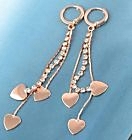 10k Rose Gold Dangle Earrings