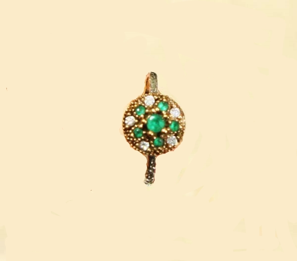 Emerald Topaz 925k Sterling Silver Ring