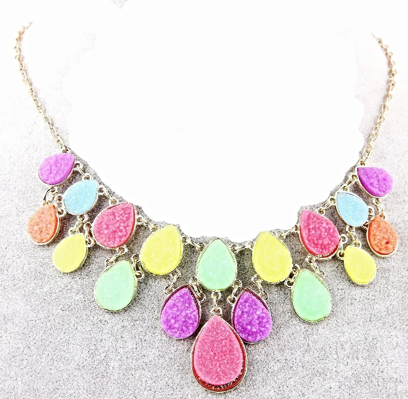 Style Bib Choker Statement Necklace