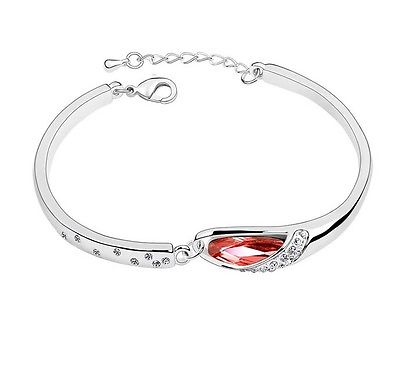 10k Gold Filled Red AAA CZ Crystal Stylish Bracelet