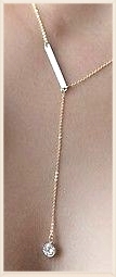 Charm Jewelry Crystal Pendant Choker Chain Necklace