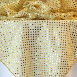 Gold Sequin Available In: 45" Square and Runners