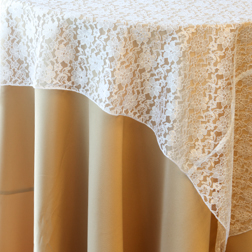 White Lace Available In: 84" Square