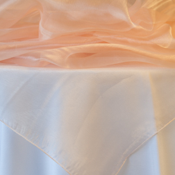 Peach Organza Available In: 84x84
