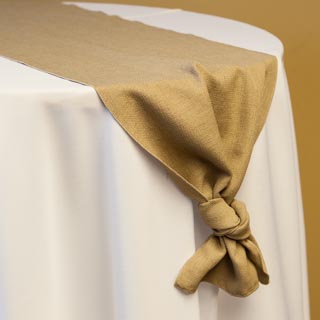 Faux Burlap Runner