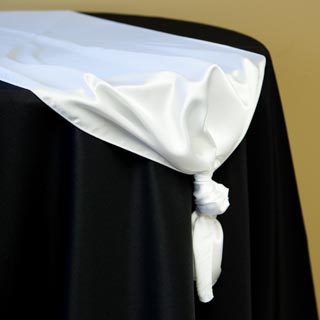 White Satin Runner