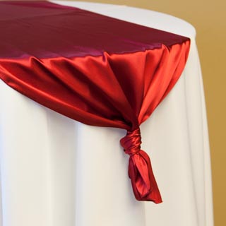 Red Satin Runner
