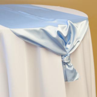 Light Blue Satin Runner