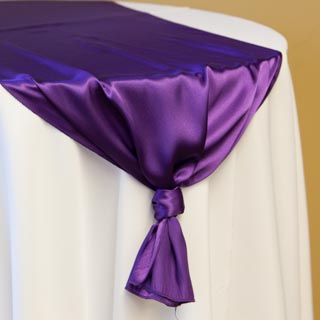 Purple Satin Runner